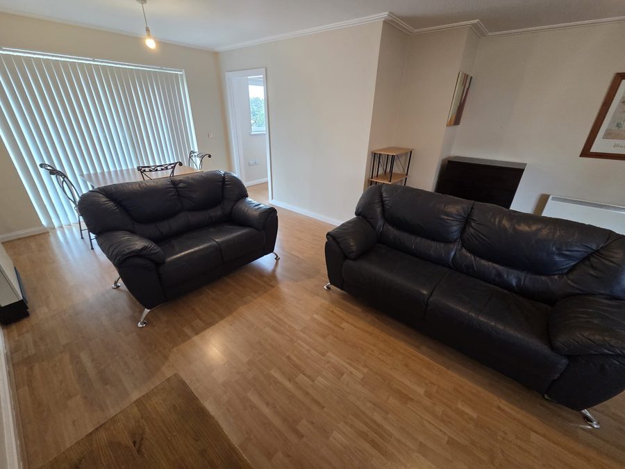Finished lounge of a one-bed flat